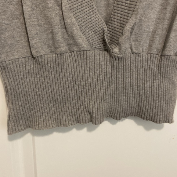 Grey open front sweater - Picture 4 of 4